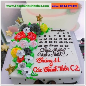 Bánh Sinh Nhật Cuốn Lịch - CL112